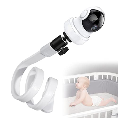 JTgugu Soporte Camara Vigilancia Bebe Soporte Camara Bebe Universal con Mini Trípode Cabeza de Bola Apto para Sin Perforación para Todas Las demás cám