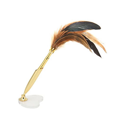 Pluma estilográfica decorativa con corona Pluma estilográfica intercambiable de marcha suave y ligera para la oficina en casa