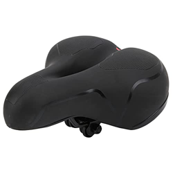 LATINDAY Asiento de Bicicleta de Cuero Artificial cómodo sillín de Bicicleta de Cuero Artificial Hueco Tallado Primavera sillín de Bicicleta Asiento A características