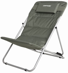 Capture Outdoor, Silla Longue, Chile, Tumbona Maxi Premium Acolchada, Plegable, Ajustable, para Jardines, balcones, etc en oferta