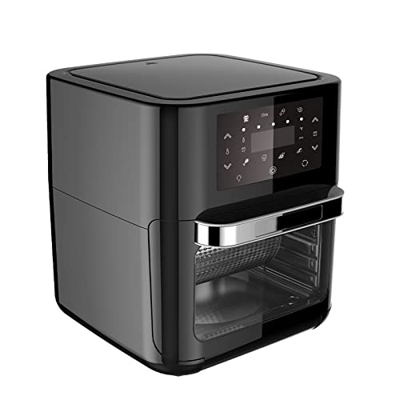 Freidora de aire sin aceite de alta potencia, freidora eléctrica inteligente automática de gran capacidad para el hogar de 12 l, máquina multifunción,