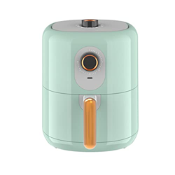 Freidora de aire manual de 3,5 l, no necesita precalentamiento, freír sin aceite, comida rápida y saludable cocinada uniformemente cada vez, sartén an características