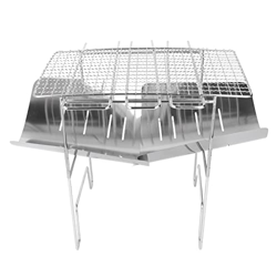 BOROCO Parrilla Plegable para Barbacoa de Camping, Parrilla para Barbacoa de Acero Inoxidable portátil a Prueba de óxido para Salidas al Aire Libre, S características