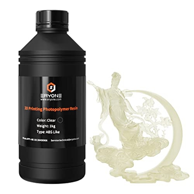 ERYONE ABS-Like 3D Printer Rapid Resin 405nm LCD UV-Curing Resin Standard Photopolymer Resin, 3D Printing Material for LCD 3D Pringting transparent 10