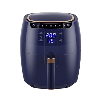 WANWEN Freidora de Aire de 6,5 l sin Aceite, circulación de Aire Caliente de 360°, Pantalla táctil LED, Antiadherente y Apta para lavavajillas, Horno 
