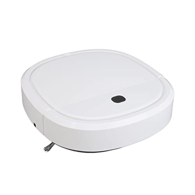 Robot Aspirador, 1200Pa Robot Aspirador Y Mopa con Interruptor Táctil, 2 en 1 USB Mopping Robot Aspirador 442ml Caja de Polvo para Mascotas Alfombras 