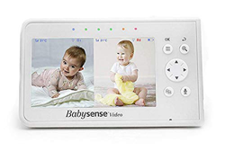 Babysense Unidad para padres de pantalla dividida para vigilabebés con vídeo V43 de en oferta