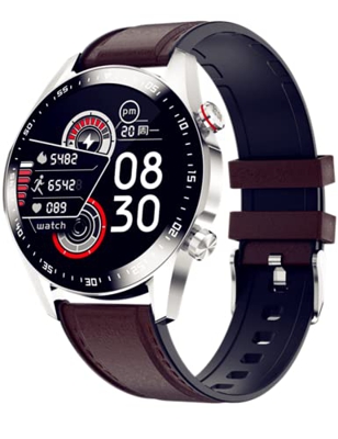 Reloj inteligente hombre con llamadas bluetooth，Pulsera Actividad Reloj Sport con Pulsómetro Monitor de Sueño Monitores Calorías Podómetro IP68 Imperm