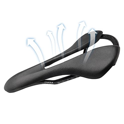 Cowslip 2 Pcs Sillín Ligero para Bicicleta,Asiento de Bicicleta Ligero | Sillín de Bicicleta de Fibra de Carbono, cojín para sillín de Bicicleta, Acce