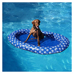 Piscina Perros Pool Pool for perros Piscina for perros Amplia 140 x 90 cm Gran Pool azul grande Piscina Flotador Inflable Perro Pasto Piscina Point Fl precio
