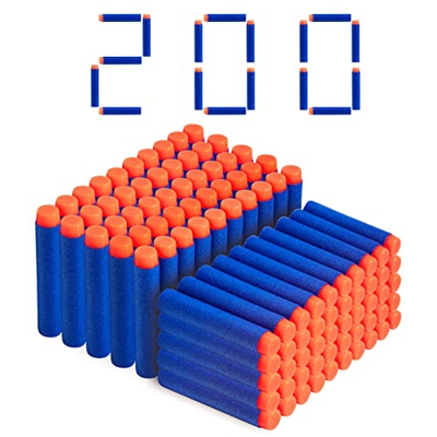 Balas Dardos 200 Piezas 7,2 cm Espuma Suave Dardos Recarga Bala Blasters, Proyectiles Munición de Espuma para Nerf N-Strike Elite Serie Niños Juguete 