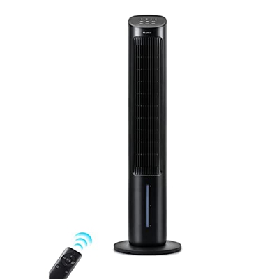 Ventilador De Torre Ventiladores Oscilantes De 80° Con Control Remoto, 3 Velocidades, Temporizador De 7 Horas, Ventilador De Pie De 40 Pulgadas Para O