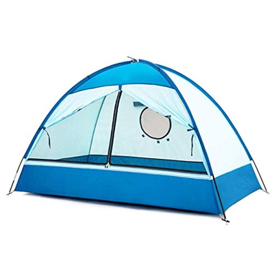 Tienda de campaña para niños al Aire Libre a Prueba de Viento Tienda de campaña Interior casa de Juegos de Ocio portátil, Azul