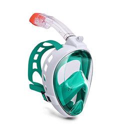 Gafas de Buceo Máscara de Snorkel de Cara Completa UVA Protección Anti Fog Miopía Seca Full Miopía Snorkel Respiración Masilla de respiración de 180 ° precio
