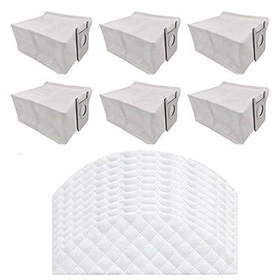 SILVEDA Accesorios de aspirador Bolsa de polvo desechable Paño de limpieza de repuesto altamente emparejado con el ajuste original para Roidmi EVE Plu