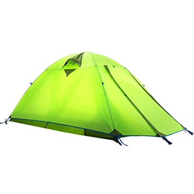 Tienda de campaña para 1-2 Personas, Doble Capa, Resistente a la Lluvia, 4 Estaciones, Tienda de campaña para Parejas al Aire Libre, Verde