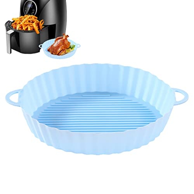Dabb Revestimientos de freidora de Aire Redondos | Revestimientos Reutilizables para cestas de freidora de Aire,Revestimientos antiadherentes para fre