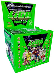 Caja con 50 Sobres de la Liga Santander - Liga Este 2022-2023 características