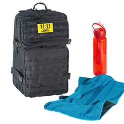 BEELROOTS - Mochila militar tactica 45L negra I impermeable para airsoft crossfit I trekking I deporte I sirve como maletas de viaje cabina I tanto mo en oferta