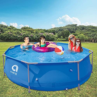 Avenli 98249 Piscina Familiar de Acero Redondo Super Acero/Material Resistente/Fácil de Instalar/Tecnología anticorrosión/Ideal para Fiestas de Verano