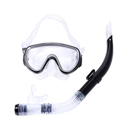 SaiDeng Juego de esnórqueles de máscara de buceo profesional, gafas de buceo antivaho y esnórquel, gafas impermeables gafas de respiración fácil equip precio