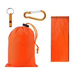 Saco de dormir de emergencia para camping, impermeable, ultraligero, temperatura constante, primeros auxilios, manta de rescate, plegable, para exteri en oferta