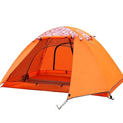 Tienda de campaña para 3-4 Personas, Doble Capa, Resistente a la Lluvia, con Estampado de protección Solar, Tienda Familiar, Tienda de campaña Ligera 