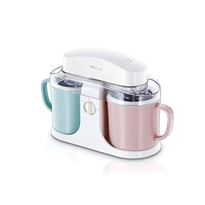 OIUYT Máquina para Hacer cremas, máquina eléctrica para Helados, Helados, Helados, yogures, Helados, paletas mezcladoras y Temporizador de Apagado aut