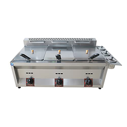 Freidora Comercial de 20L/30L de Gas LPG, freidora de Patatas Fritas de Pollo para Patatas Fritas, Restaurante, Cocina casera precio