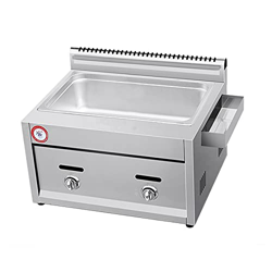 Freidora de Gas de Gran Capacidad, freidora LPG de Acero Inoxidable para Uso doméstico y Comercial, Potencia de Fuego Ajustable con cestas y Tapas par características
