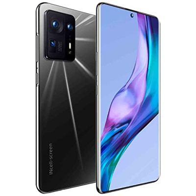 Duanmuci Smartphone, MIX4 Android 12 Teléfono Móvil, Pantalla HD+ 7,3", Diez Núcleos, 4GB + 64GB, 5G Smartphone,Cámara con 48+72MP, 7300mAh, Huella Di