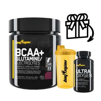 BCAA+GLUTAMINA + ULTRA OXIGEN + SHAKER (REGALO) (Melón Splash)