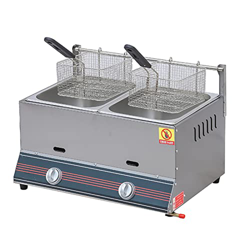 Freidora Profesional Comercial de propano, Restaurante de Comida rápida, Tanque Doble, encimera de Acero Inoxidable, Gas Lpg precio