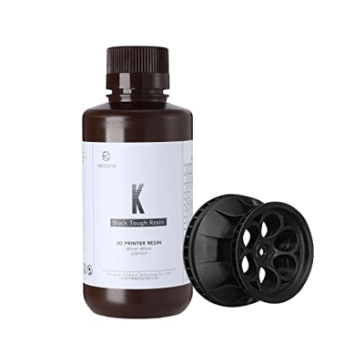 Resina de impresora 3D resistente RESIONE, ABS no quebradizo como resina 3D resistente y rígida para impresión 3D LCD UV 405nm (negro 1000g)