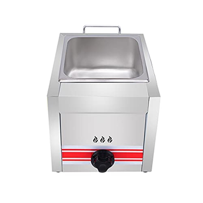 Freidora de Gas de Gran Capacidad de 10/20/30L, freidora LPG de Acero Inoxidable para Uso doméstico y Comercial, Potencia de Fuego Ajustable con cesta