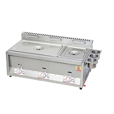 Freidora de Gas propano Grande de Escritorio Comercial de 18l/26l, freidora Ligera de Acero Inoxidable Lpg, Gran Capacidad, Pollo y Patatas Fritas