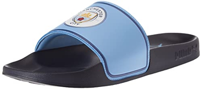 PUMA Leadcat 2.0 Man City, Sandalias deslizantes Unisex Adulto, New Navyteam Light Blue, 46 EU