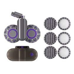 Onnekas Piezas de aspiradora Cabeza de mueca de Limpieza eléctrica Compatible con Dyson V10SLIM V12Slim Aspobar Partes Cabeza de trapeador húmeda y Se en oferta
