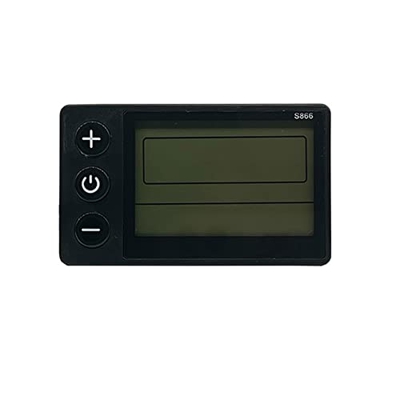 S866 medidor de pantalla LCD de bicicleta eléctrica, 24 V 36 V 48 V E-Bike Panel de control del medidor con enchufe impermeable para E-Bike Scooter