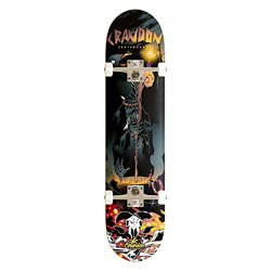 Crandon SKC-800-WITCH Skateboard Profesional Completo, Madera de Arce canadienses 7 Capas Medidas 8 in x 31,50 in, Ruedas 52 mm. valido para Todas Las características