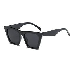 Long Keeper Gafas De Sol Mujer Ojo De Gato Retro, Moda Gafas Sol Vintage Lentes Cuadradas Ojos Gato UV400 Gafas de Sol para Mujer características