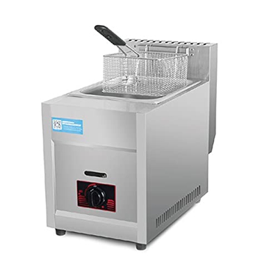 Freidora de Gas de encimera Comercial de 40L/60L, freidora Profunda LPG, freidora Profunda Independiente, Cocina al Aire Libre de Acero Inoxidable par