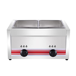 Freidora de Gas de Gran Capacidad de 10/20/30L, freidora LPG de Acero Inoxidable para Uso doméstico y Comercial, Potencia de Fuego Ajustable con cesta en oferta