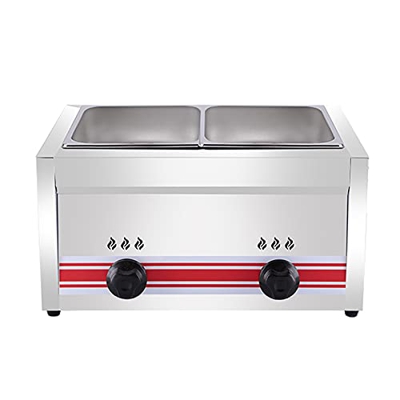 Freidora de Gas de Gran Capacidad de 10/20/30L, freidora LPG de Acero Inoxidable para Uso doméstico y Comercial, Potencia de Fuego Ajustable con cesta