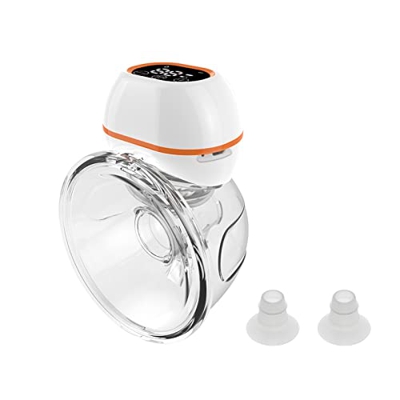 Putybudy Sacaleches Portátil, sin Mano, Bomba de Lactancia Eléctrica Portátil con Embudo de Conversión, 3 Modos, 9 Niveles de Succión 180 ml, Vaso par