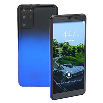 Teléfono Inteligente Ultradelgado, MTK6572 5.72in Pantalla Táctil Teléfono Desbloqueado 3G GSM4 Tarjetas Duales Modo de Espera Dual 512MB 4GB Teléfono