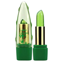SHENGDONG Lápiz labial de aloe vera, color duradero, cambia el lápiz labial, bálsamo de labios hidratante brillo labial labio cuidado cosmético en oferta