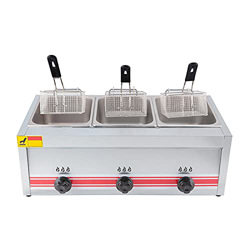 Freidora de Gas Profesional Freidora Francesa de Acero Inoxidable para Restaurante Comercial Encimera Cocina Familiar características