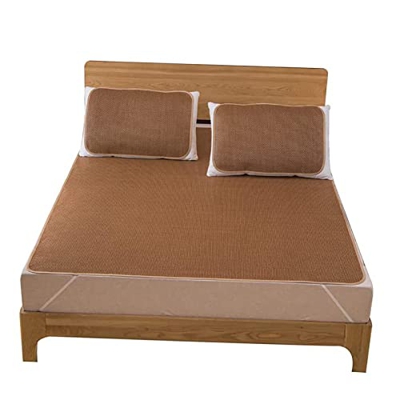 NYKCPJMW Estera De Dormir De Verano, Cama De Estera De Bambú, Estera De Dormir De Enfriamiento De Verano, Colchón De Ratán Plegable, Cama De Enfriamie
