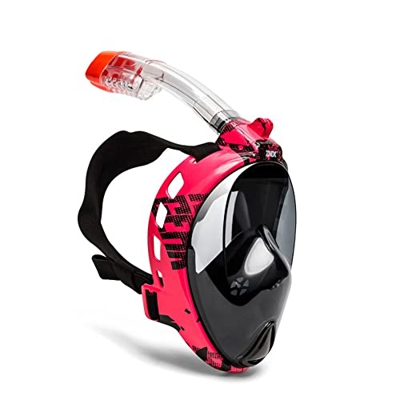 Gafas de Buceo Máscara de Buceo con máscara de Buceo con máscara de Buceo con máscara de Buceo seco. (Color : Pink Triangle, Size : X/XL)